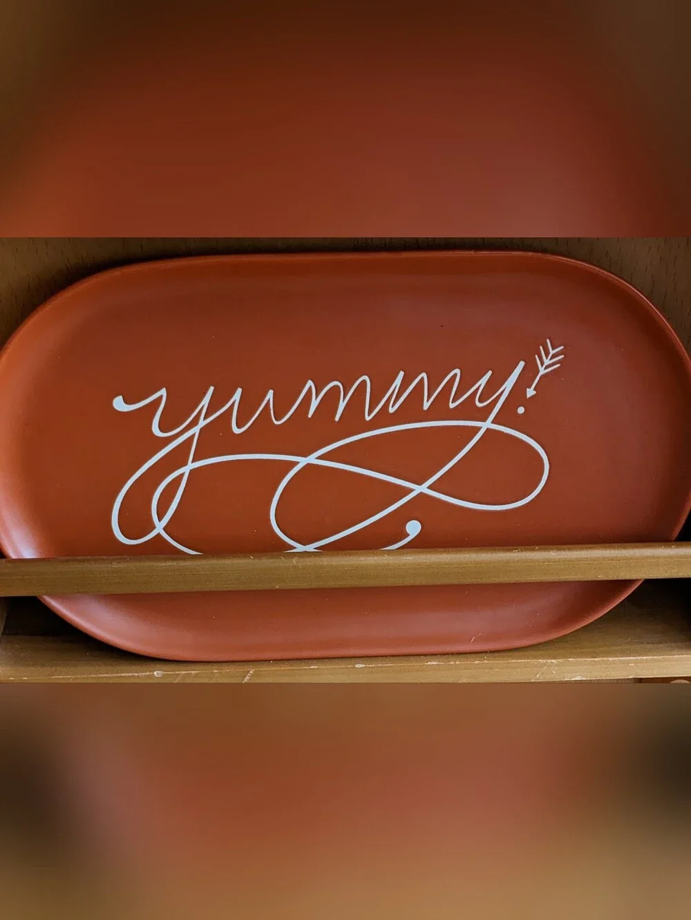 Threshold Serving Platter Yummy Oval Stoneware